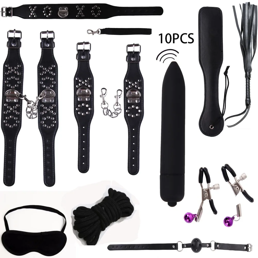 fine New Leather bdsm bondage Set Restraints Adult Games Sex Toys for Couples Woman Slave Game SM Sexy Erotic Handcuff | Красота и