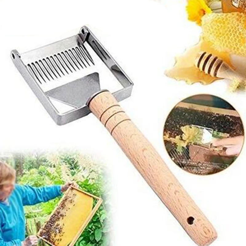 Нержавеющая сталь вилка для меда пчелиный улей откупоривания скребок лопатой