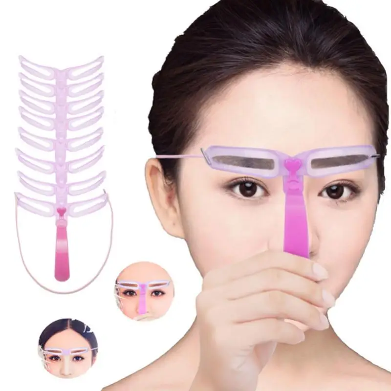 8 шт. бровей DIY Плесень карандаш для стикер формирование шаблон светильник вес