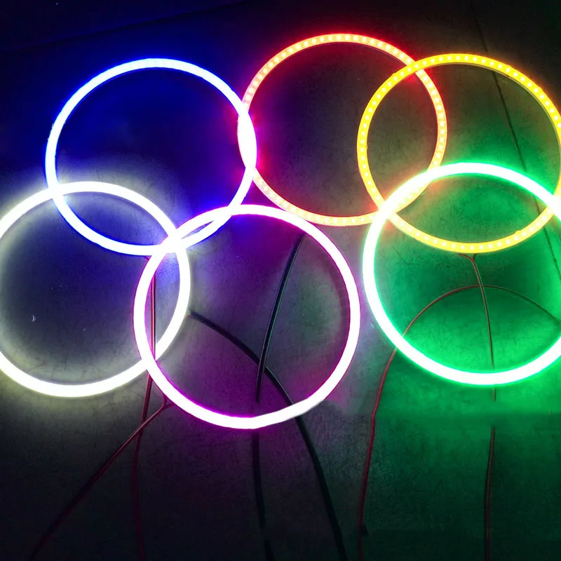 Новый хит 12 В COB LED Halo Кольцо ангельские глазки 70 мм-120 мм | Дом и сад