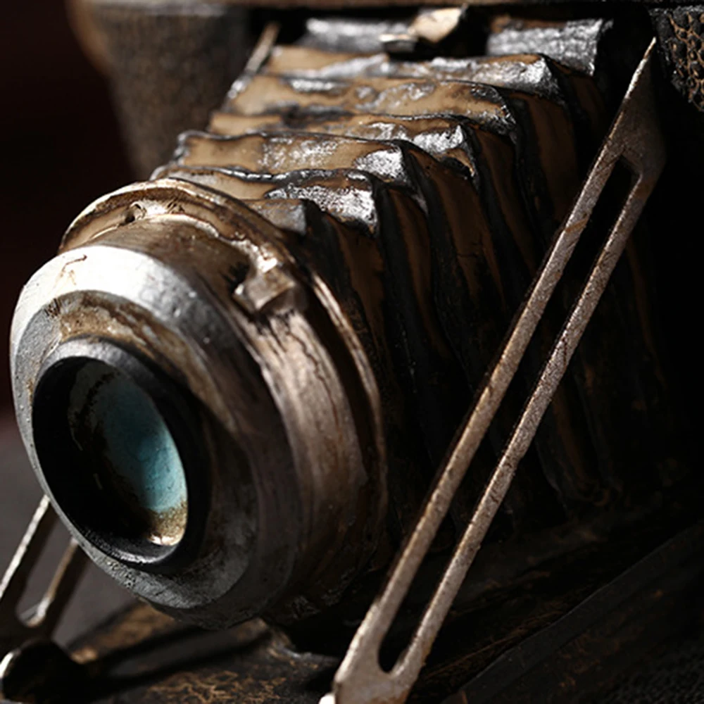 Ретро камера модель смолы мебель украшения дома фигурки миниатюры ремесло бар