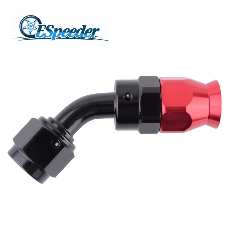 ESPEEDER детали двигателя 45 градусов Поворотный Масляный PTFE фитинги адаптер