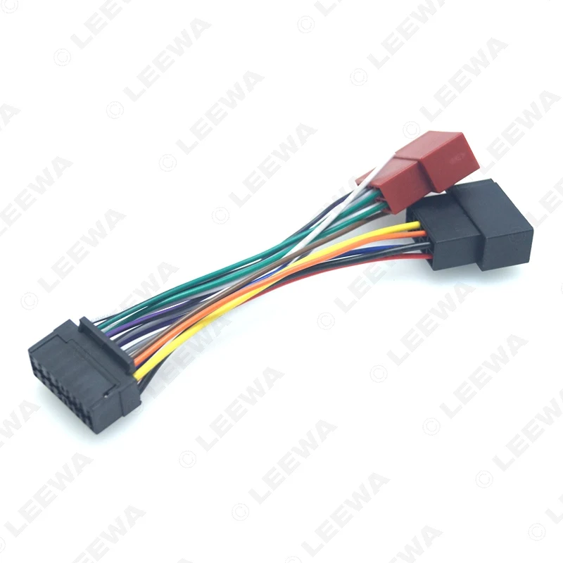 LEEWA 10X автомобильный радиоприемник CD/DVD стерео ISO проводка адаптер для Sony к Peugeot