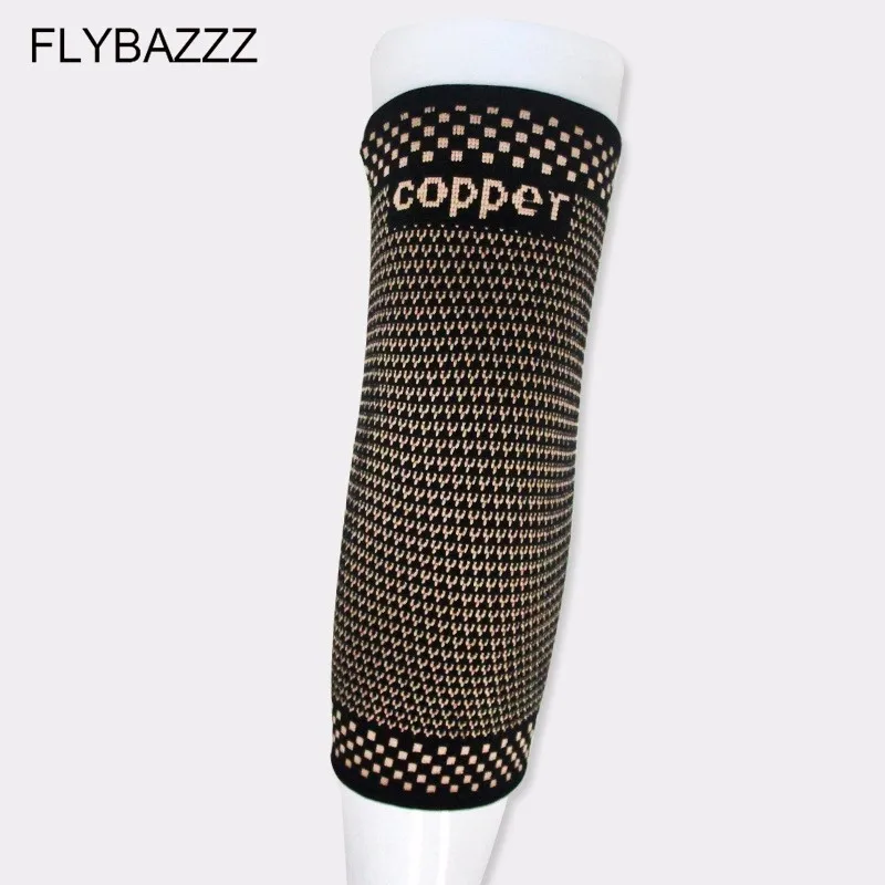 

1PCS Copper Fiber Elbow Support Elastic Gym Sport Elbow Protective Pad Breathable Absorb Sweat Basketball Arm Sleeve Elbow Brace