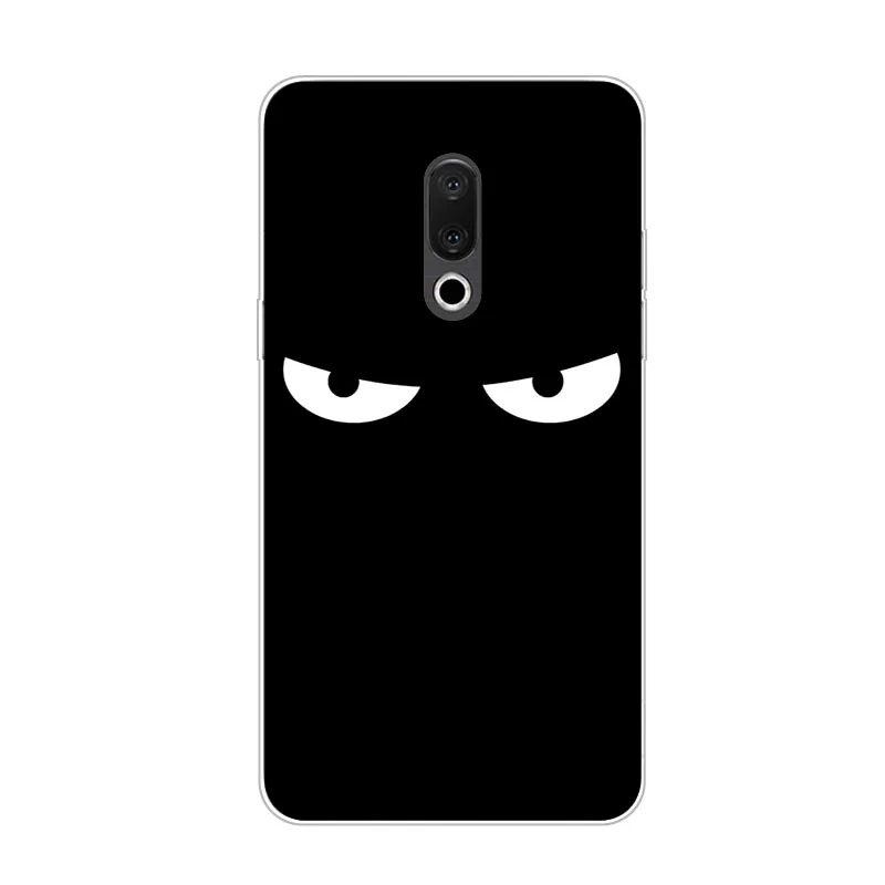 Чехол для meizu 16x силиконовый чехол с рисунком мягкая задняя крышка из ТПУ телефона