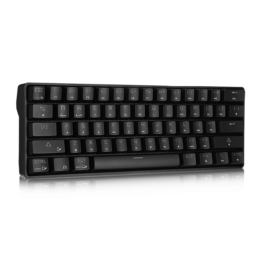 Zeepin DK61 BT4.0 проводной Bluetooth двойного режима Механическая игровая клавиатура 61