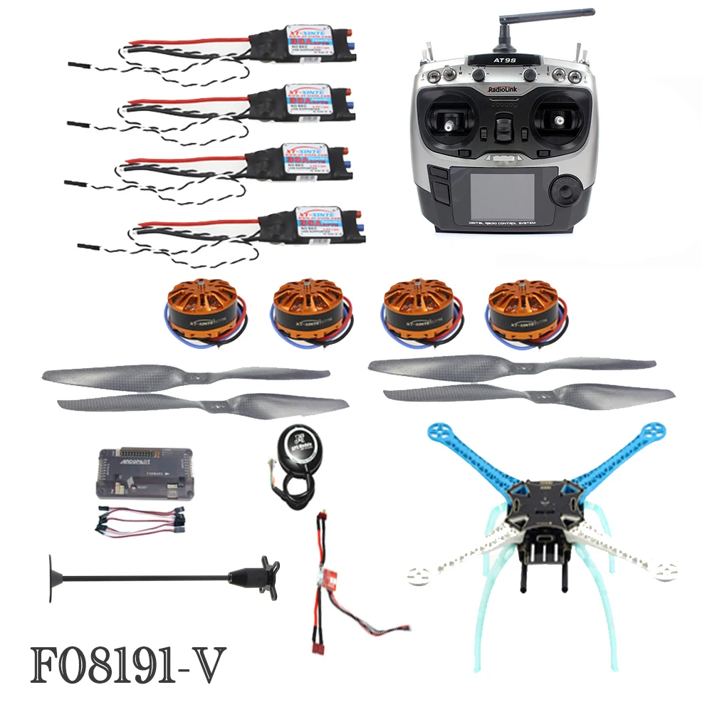 

JMT High-powered DIY GPS Drone APM GPS M8N 700KV 30A 4400MAH 30C 4-Axis Aircraft Racer with Camera Gimbal PTZ F08191-T