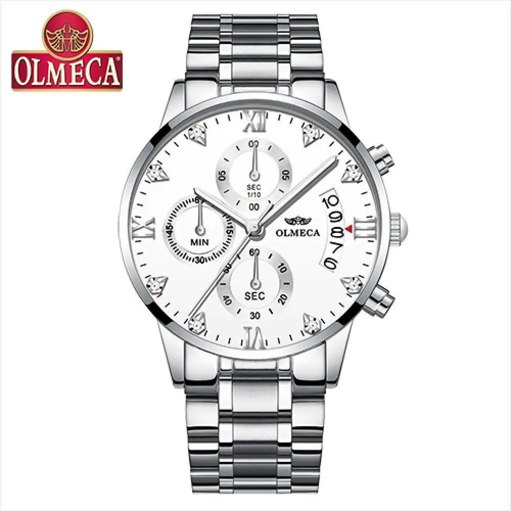 OLMECA Relogio Masculino мужские часы Роскошные Известный Топ бренд Мужская мода