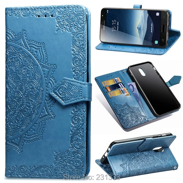 Чехол Кошелек из искусственной кожи C ku для Samsung Galaxy C8 A6 J3 2017 J5 J7 S6 EDGE