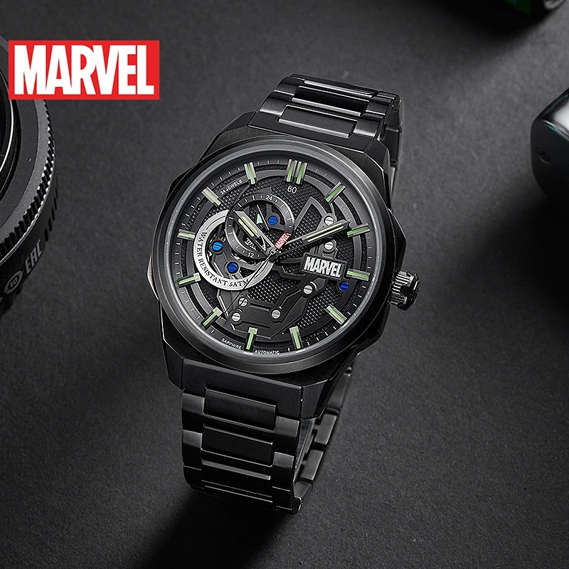 Disney Marvel часы Железный человек мужские механические автоматические полые