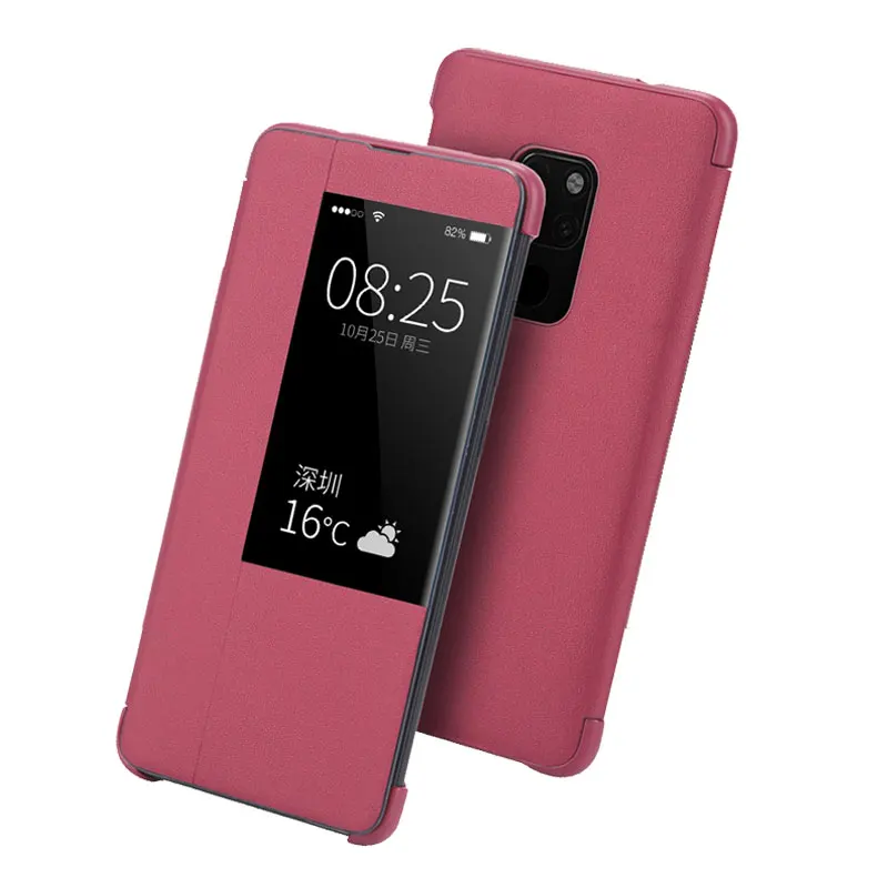 Kongbg роскошный флип кейс для huawei P30 pro Коврики 20 Pro кожа Smart View Flip Cover P 30