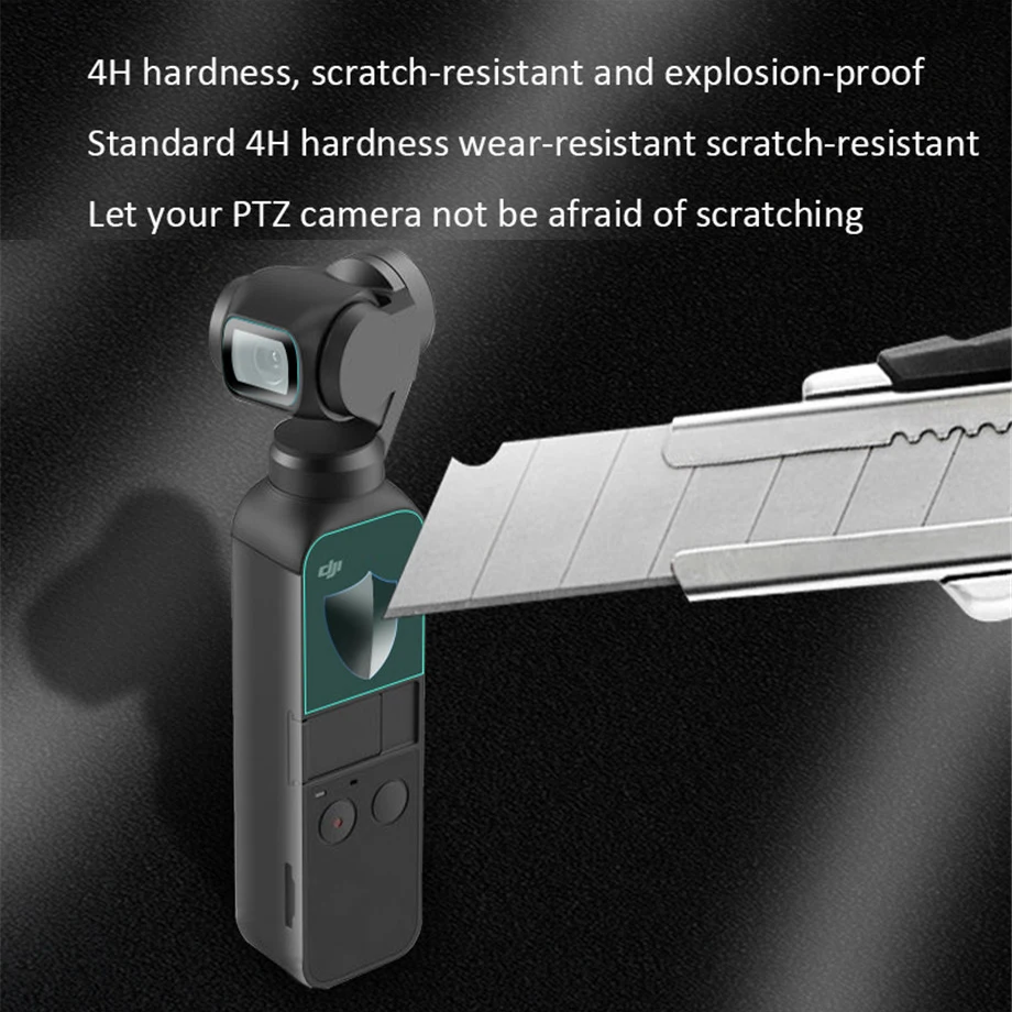 Набор из закаленной пленки DJI OSMO Pocket 2 для камеры закаленная Защитная пленка