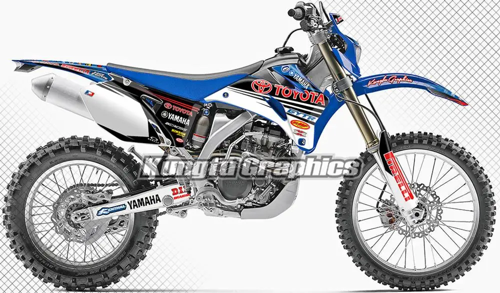 KUNGFU графика эндуро Наклейки Deco Набор для Yamaha WR 250 450 F 250F 450F WR250F WR450F 2007 2008 2009 2010 2011 2012