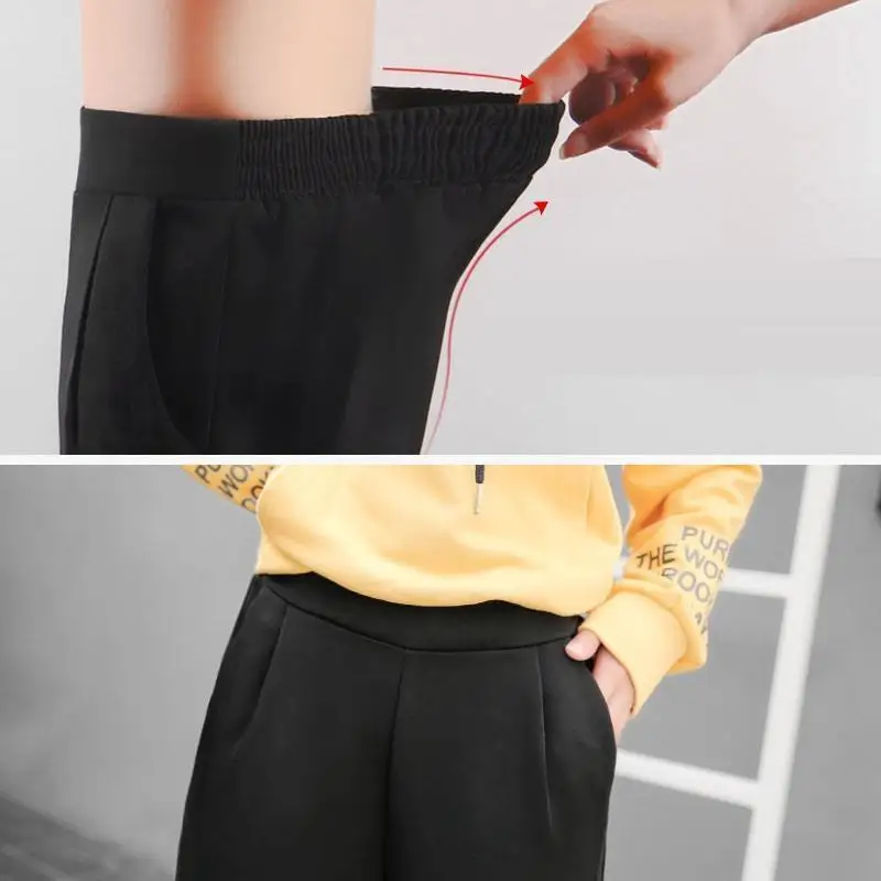 High Waist Loose Dresowe Damskie Flare Pantalon Large Femme Autumn Winter women Korean Harajuku Lunga Wide Leg Pants Trousers | Женская