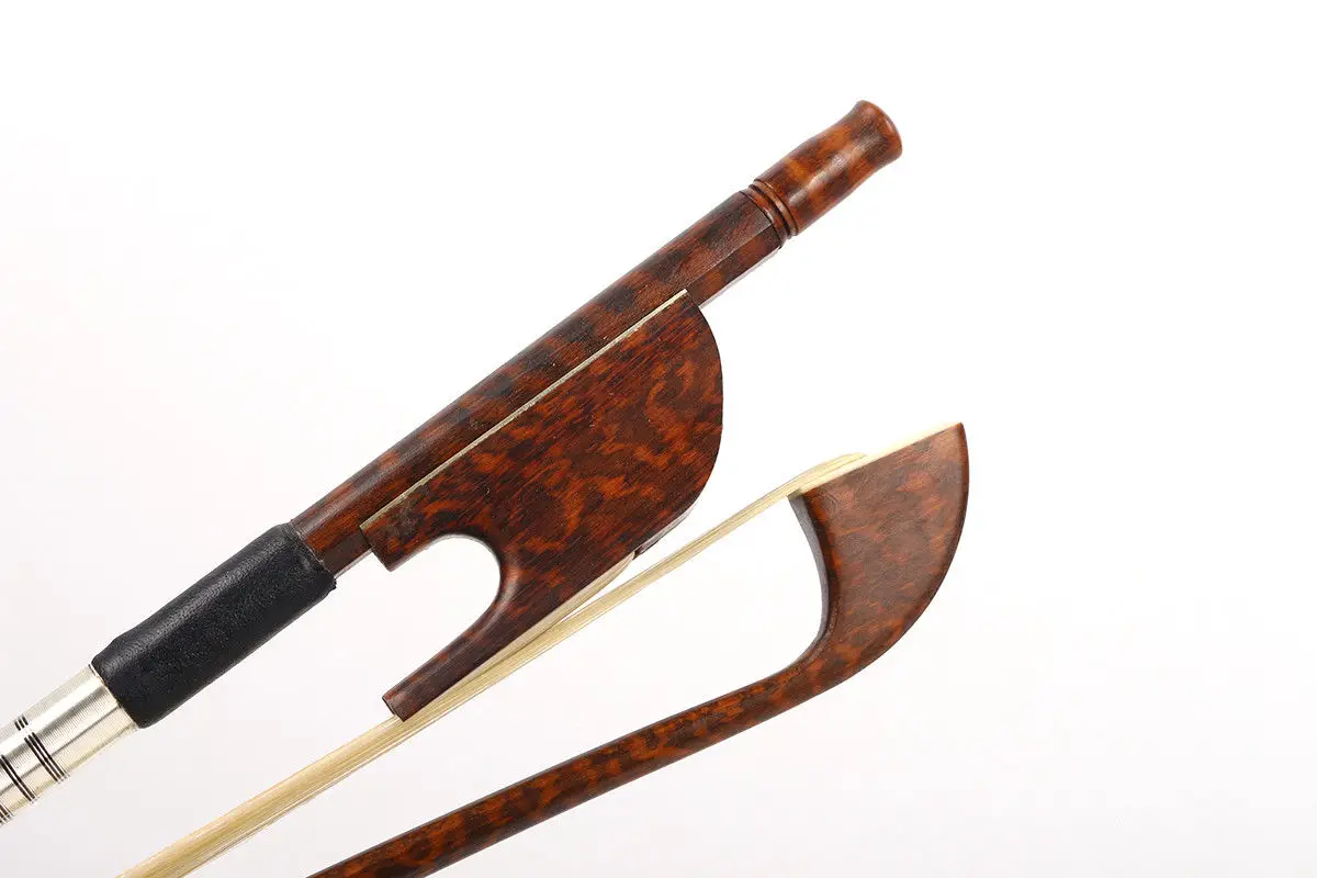 

1x 4/4 cello Bow Baroque Snakewood Straight snakewood frog Natural HorseTail