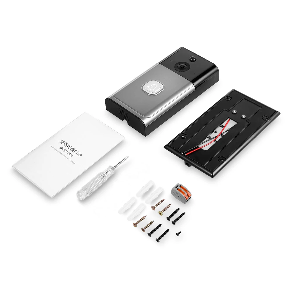 Zeepin H2 Wi-Fi видео-дверной звонок с низким Мощность потребления двухканальную