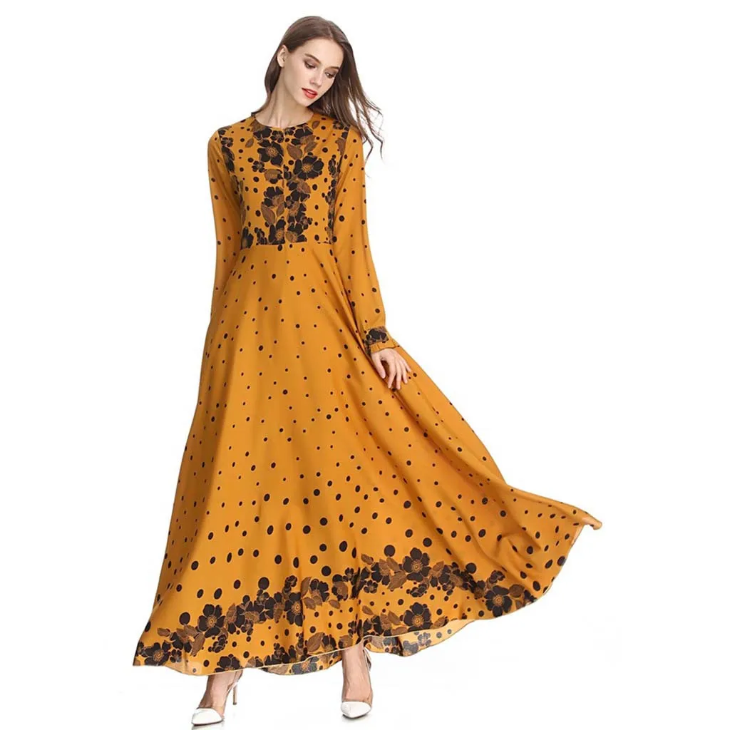 2019 abaya Дубайский Мусульманский платье хиджаб Элегантные платья Исламская одежда