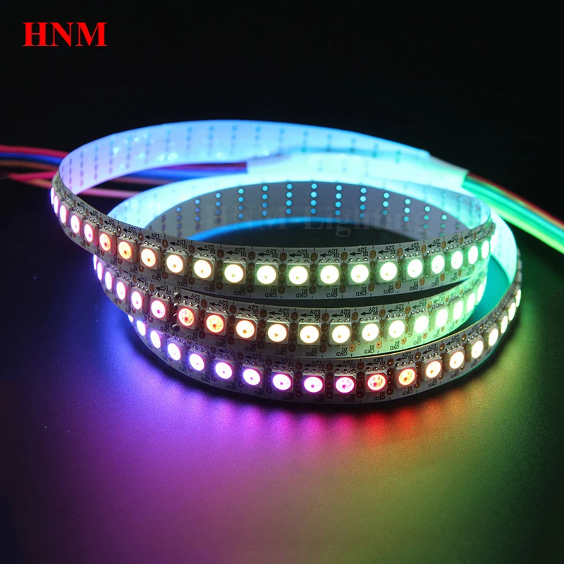 2 м 144 светодиодный s/M WS2815 полосы 12V 5050 SMD RGB пикселей Неон гибкие светодиодные ленты