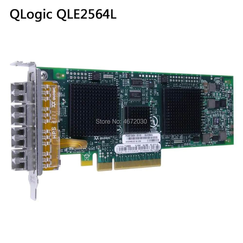 Оригинальные Qlogic 2564L волоконные Канальные адаптеры карты QLE2564L|Платы расширения| |