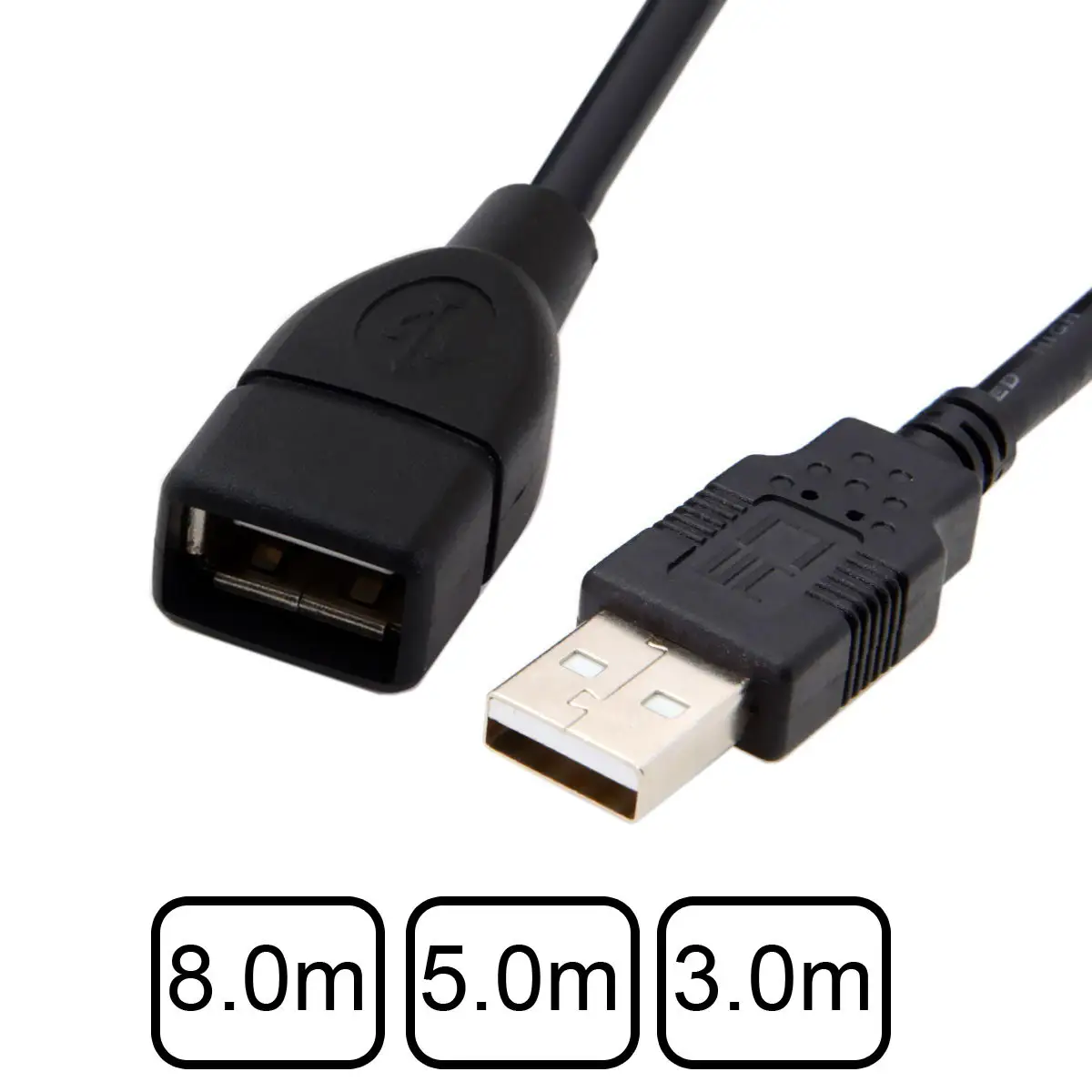 USB Type-A Женский к 2 0 Мужской кабель-удлинитель для передачи данных с двойной