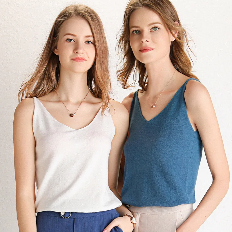 Crop Women Tops 2019 Sexy Knitted Tank Gold Thread Top Vest Summer Camisole White Fitness Femme T shirt | Женская одежда
