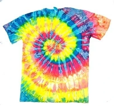 Миниатюрный Неон Радуга TYE окрашенные майка размеры LG хиппи tie dye Новый