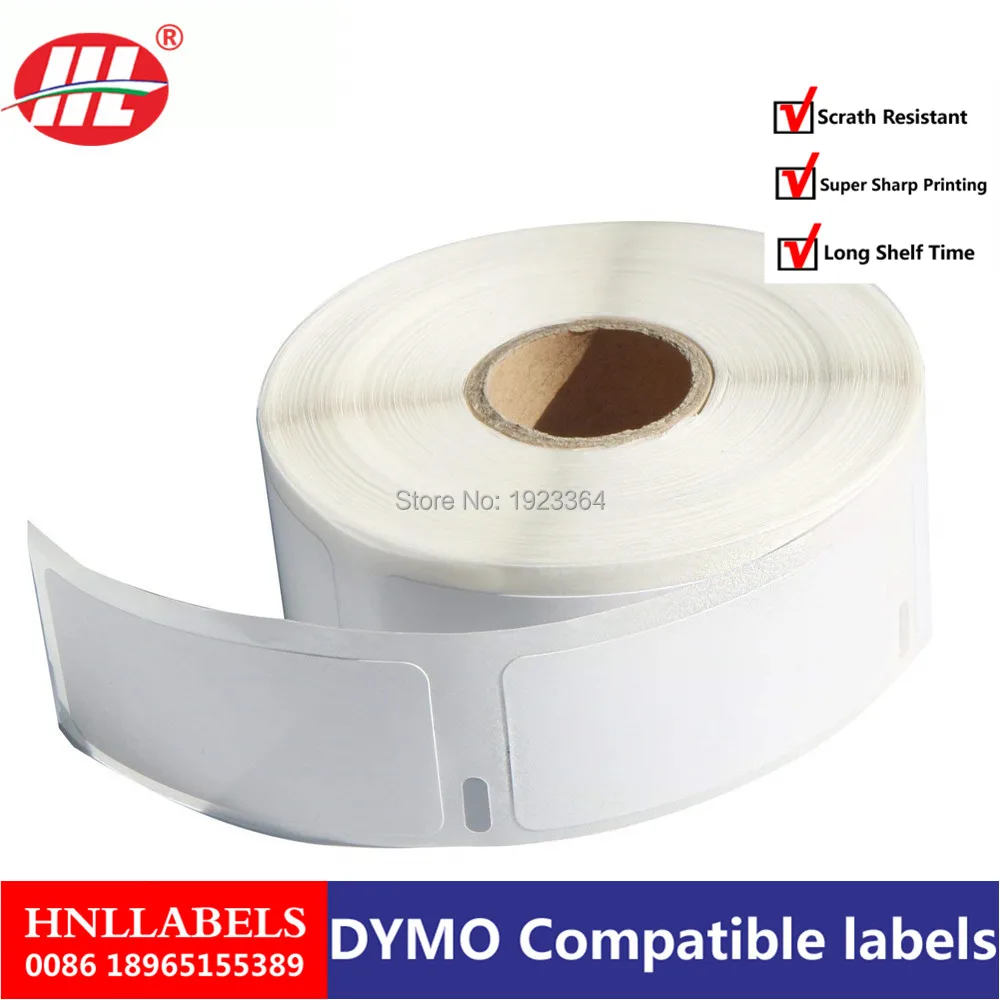 Dymo 30336 Совместимость с DYMO LabelWriters 330 400 450 Twin Turbo Duo 1 &quotx 2 1/8&quot 25 мм * 54 500