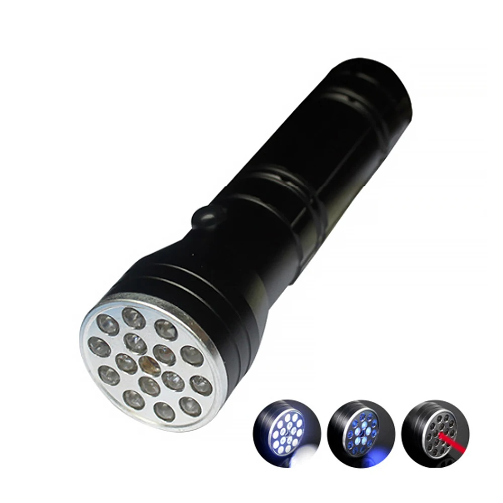 Мини 16LED УФ Жесткий свет светодиодный фонарик ультра фиолетовый маркер с