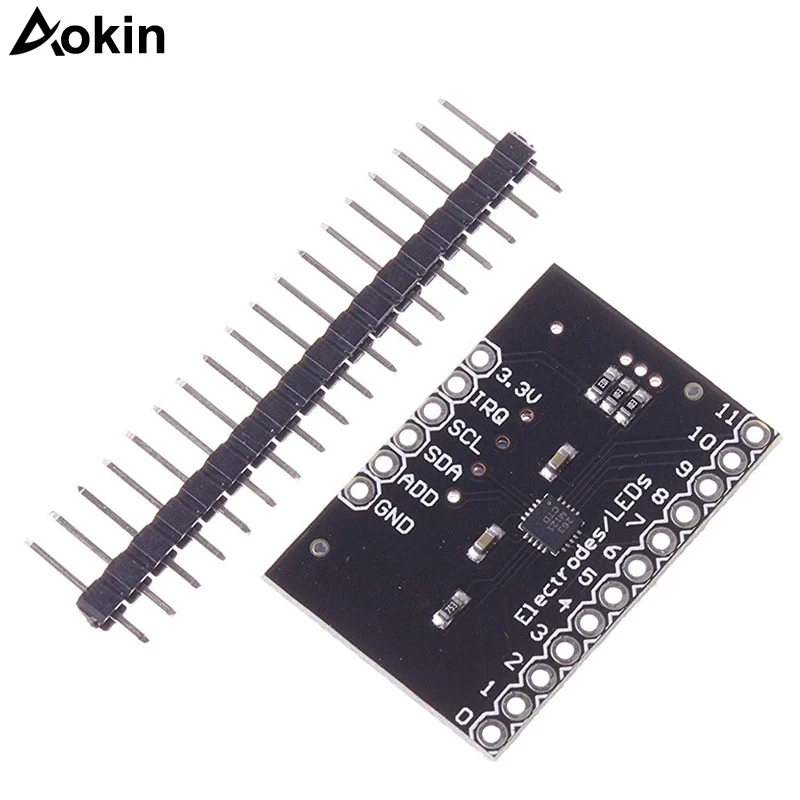 MPR121 Breakout V12 Capacitive Touch Sensor Controller Module I2C keyboard Development Board For Arduino | Электронные