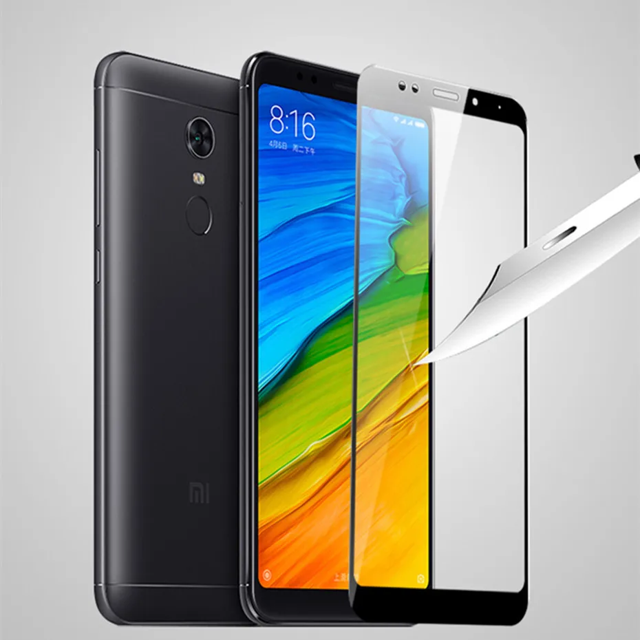 3D полное покрытие закаленное стекло для Redmi 5 plus Защитное экрана Xiaomi черное