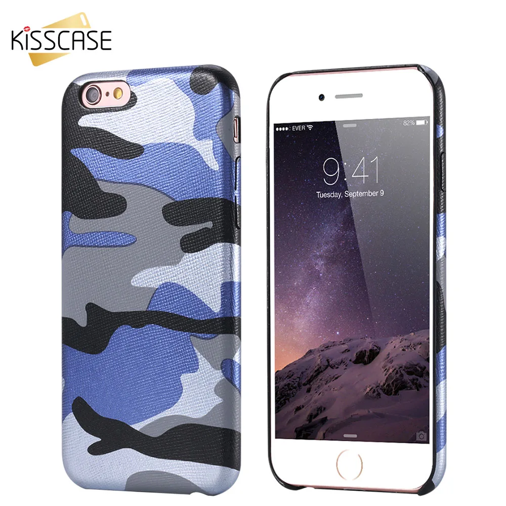 Чехол KISSCASE с камуфляжным рисунком для iPhone X 8 7 6s 6 Plus 5 S SE чехлы из искусственной