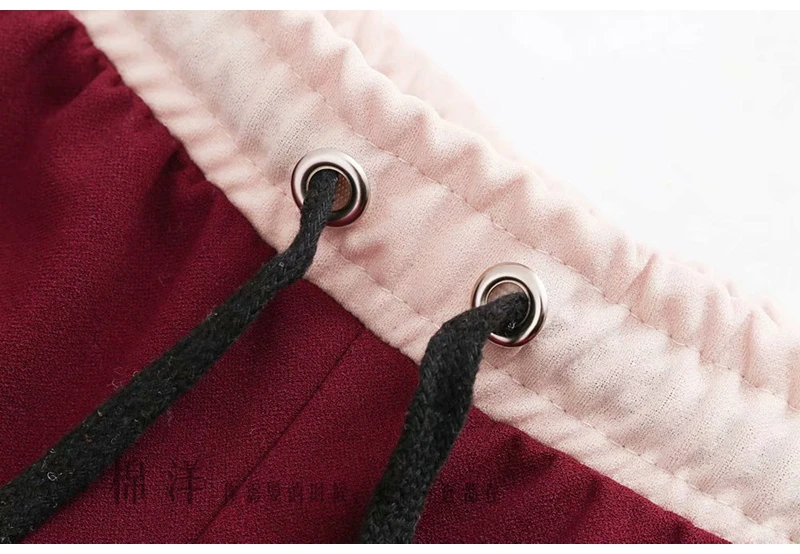 Sports suit female stitching sweater casual pants two-piece 2019 autumn new temperament fashion loose women's clothes | Женская