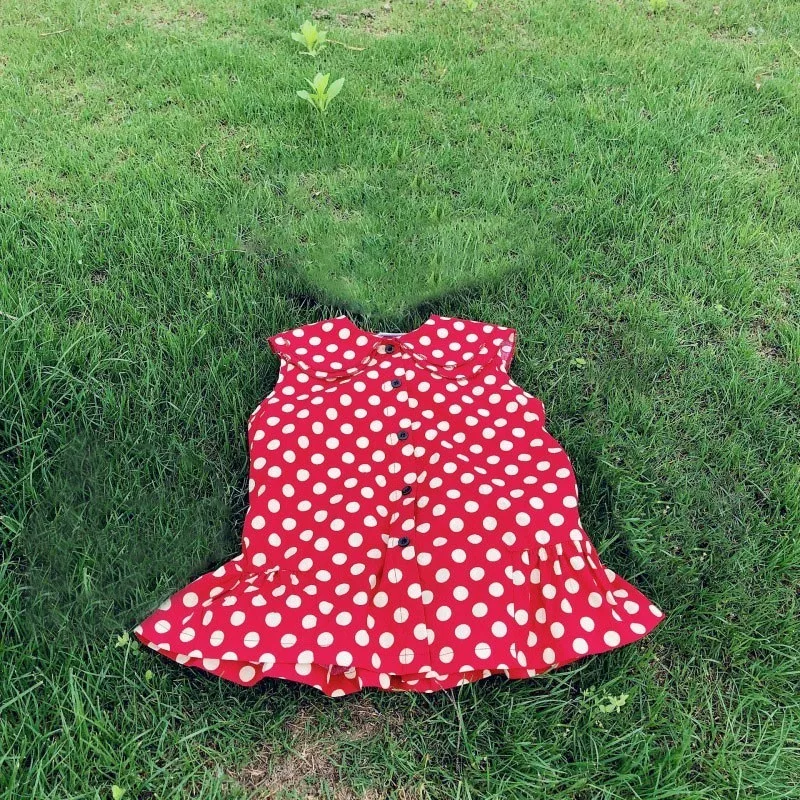 Peter Pan Collar Toddler Summer Dress Girl Ruffles Baby Girls Dresses Pure Cotton Princess Holiday Party Red 2019 Kids Clothing | Детская