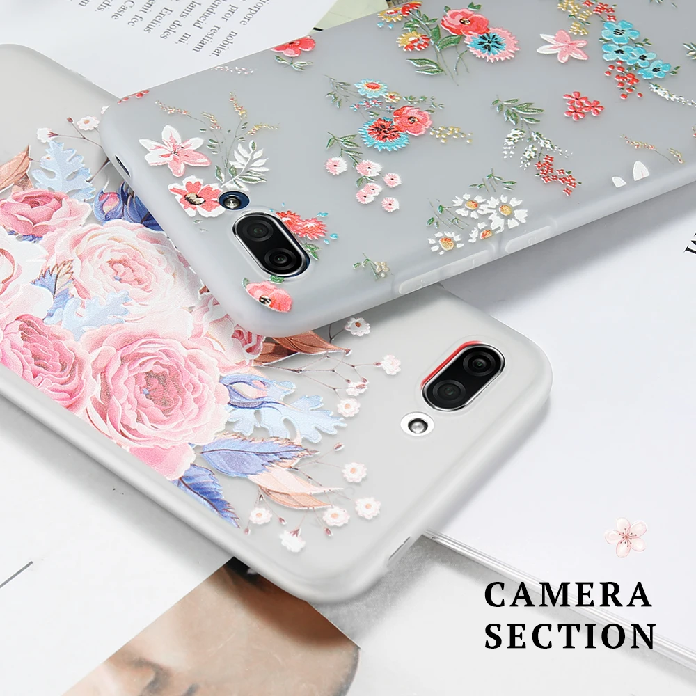 KISSCASE 3D Embossed Flower Case For iPhone 7 8 Cover Full Fitted Soft TPU 6 Plus XS XR Capinhas Capa #4 |