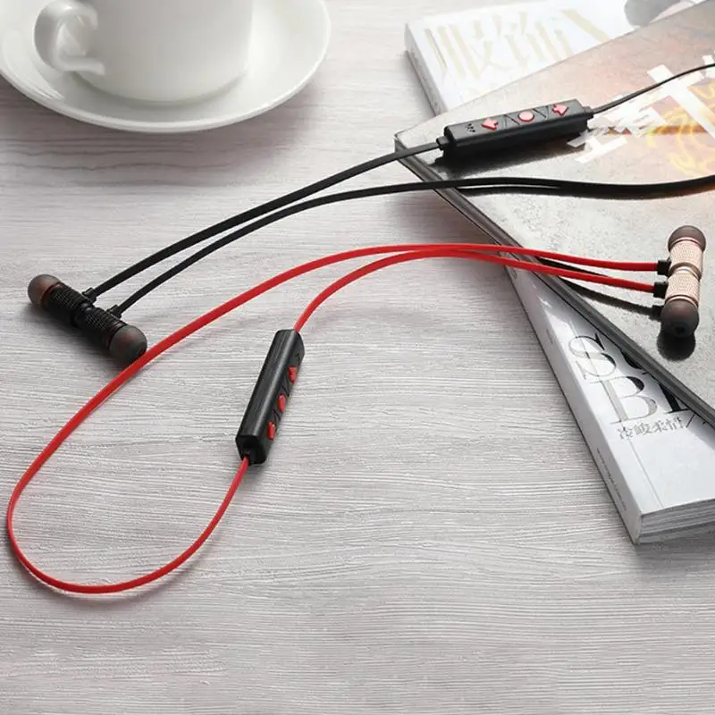 Беспроводная Спортивная Bluetooth бас стерео магнит наушники-вкладыши с микрофоном |