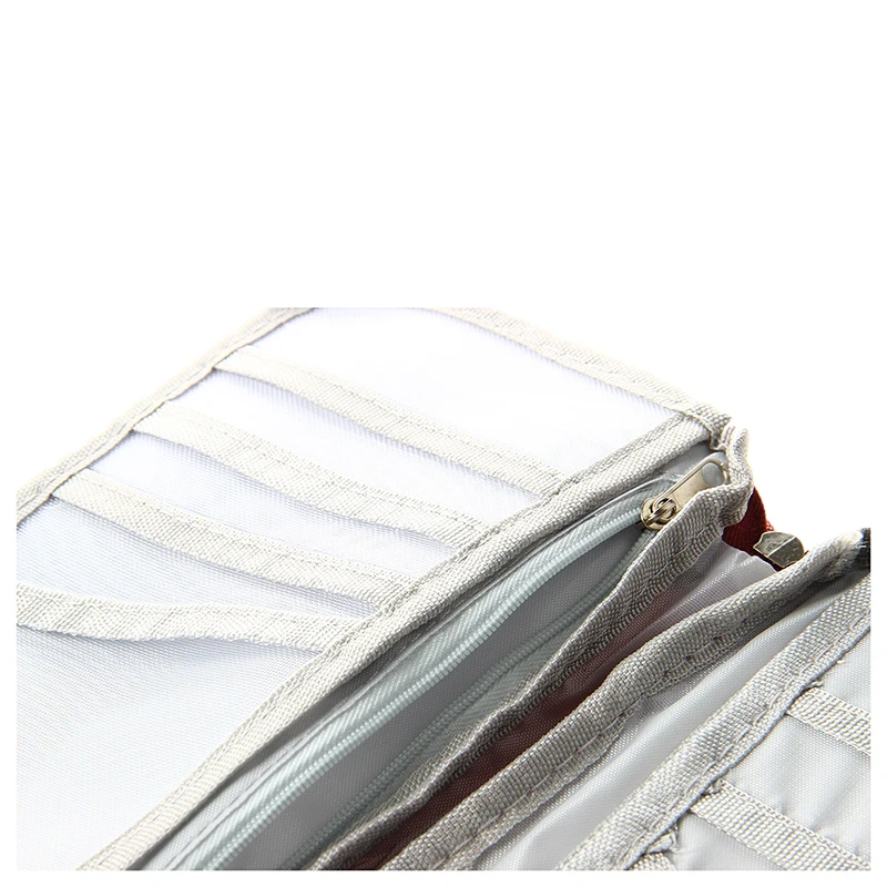 Red Travel Wallet With Closure Zip Document Organiser Passport Ticket Holder | Дом и сад