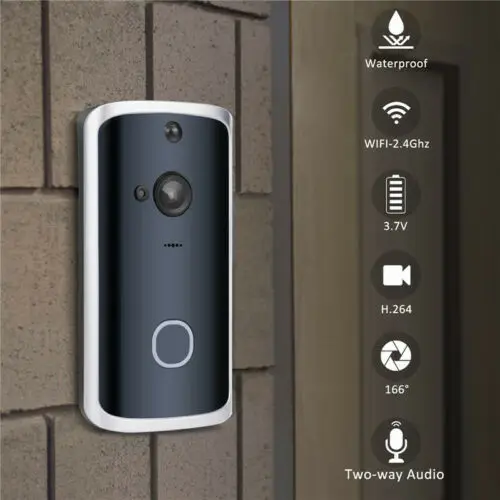 Беспроводной Видеозвонок M13 умный дверной звонок с Wi-Fi ИК-камерой
