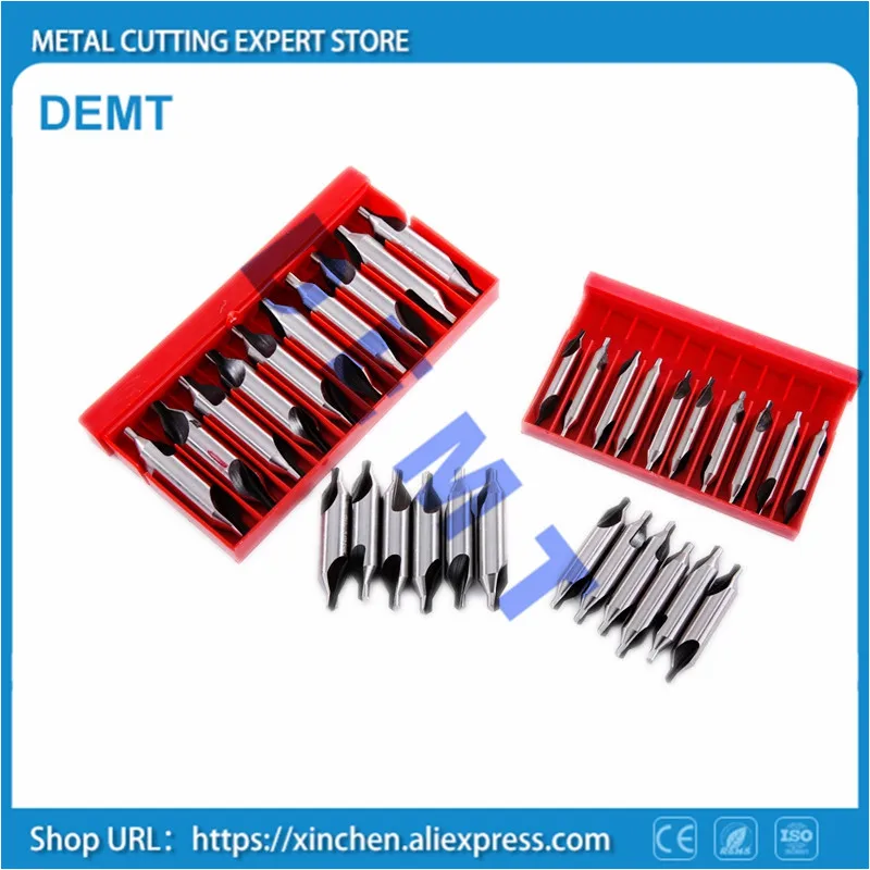

Center drill Chamfering Positioning A type 172 60 degree HSS 6542 Material Countersink Metalworking CNC Mechanical lathe 10pcs
