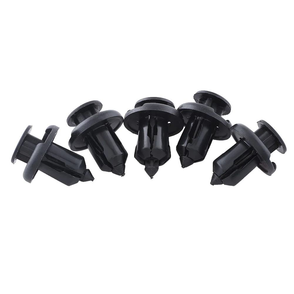 100Pcs Black Plastic Rivets Retainer Clips Car Fender Fits For Honda AUDI | Автомобили и мотоциклы