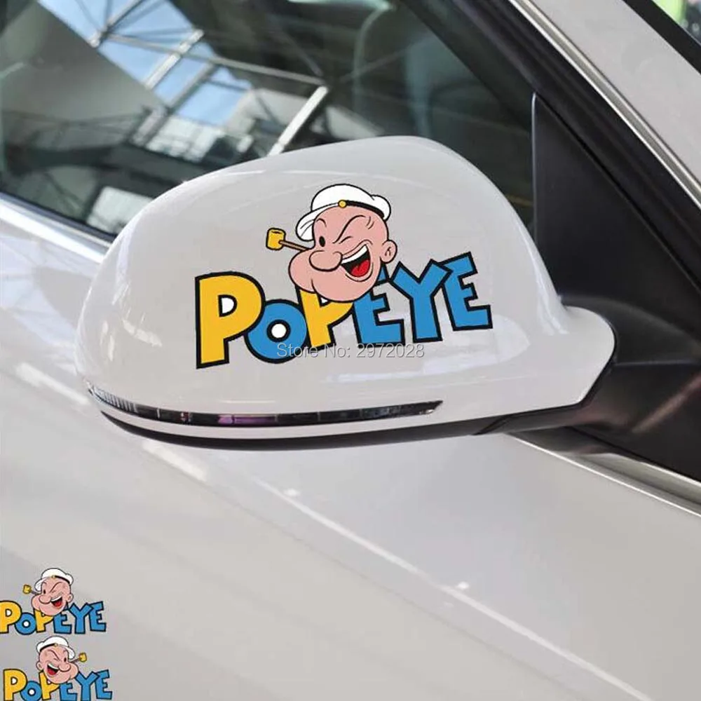 2 х Новый мультфильм стайлинга автомобилей Забавный Popeye Sailor украшение автомобиля