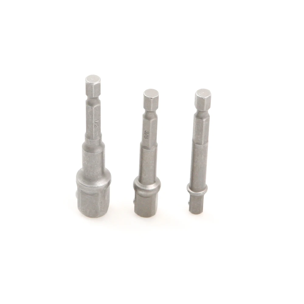 3 шт./компл. 1/4 &quot3/8&quot 1/2 &quotпереходник для наконечника дрели с шестигранным