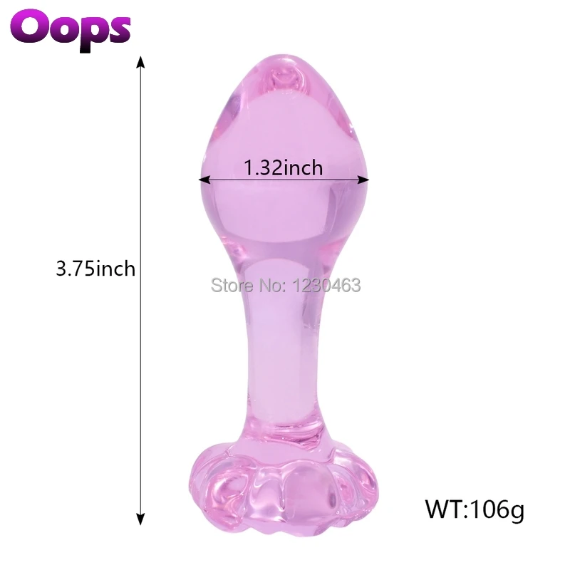 Smooth Pyrex Crystal Butt Plug Small Glass Dildo for Gay Men Women Anus Orgasm G Spot Massager Anal Dildos Adult Sex Toys | Красота и