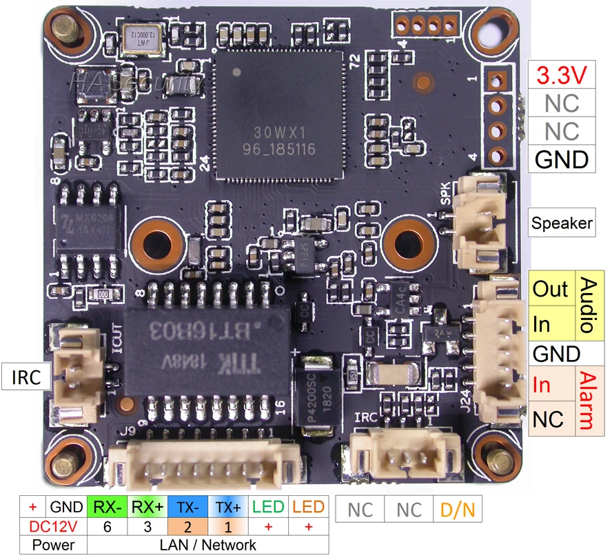 IPC 1/2.8 &quotSONY STARVIS IMX307 CMOS датчик изображения + 30WX (XM530/IPC530) CCTV IP камера Модуль платы