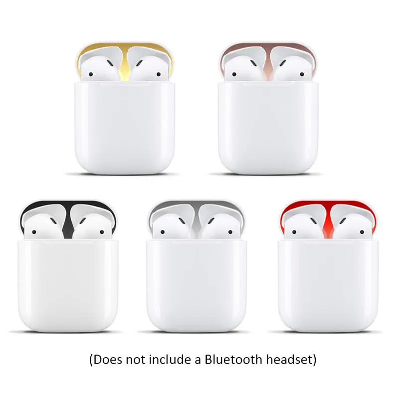 Металлический пылезащитный кожух для Apple Airpods чехол оболочка кожа легко