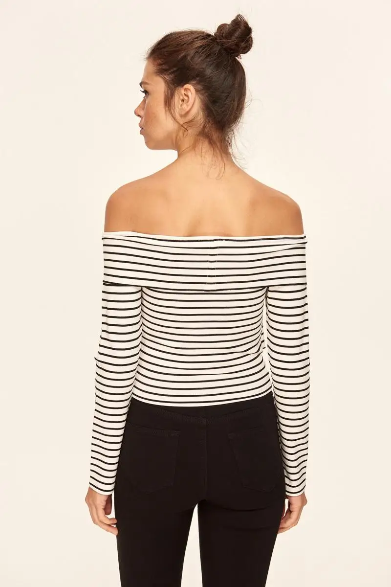 Trendyol Black Carmen Neck Knitted Blouse TCLAW19ZH0014 |