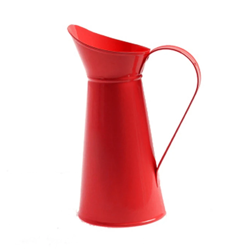 19 см винтажный Шикарный цветок ваза оловянный кувшин металлический Свадебная