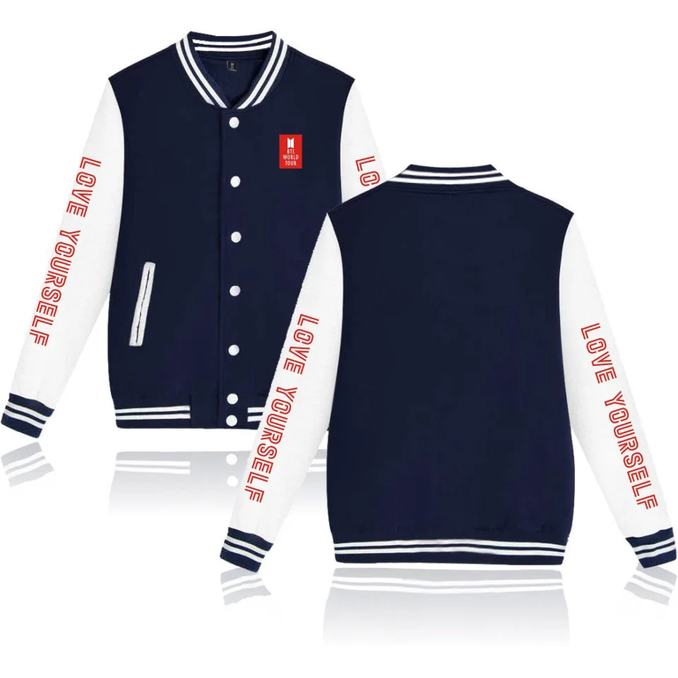 Kpop BTS LOVE YOURSELF World Tour Streetwear Basketball Hoodies Women Men Korean Sweatshirts Harajuku Friends Hip Pop Tracksuit |