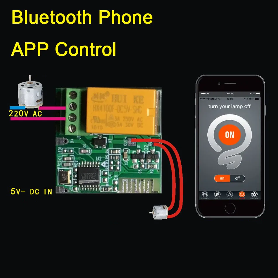 Релейный модуль переключателя 12 В постоянного тока 5 1 канал Bluetooth управление