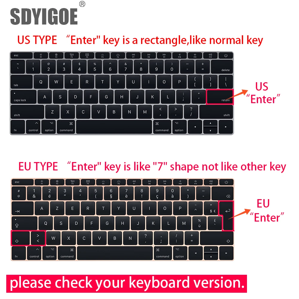 Чехол для клавиатуры ноутбука из ТПУ Apple Macbook pro16/11Air 13/15 Retina12 чехол прозрачная