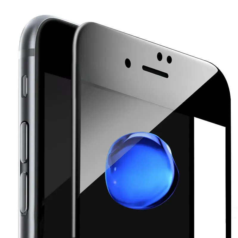 Закаленное стекло черно белое 3D углеродное волокно для iphone X Xs Xr Защитная пленка